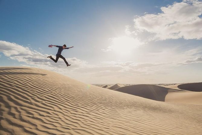 Desert safari, Dune bashing, sandboarding, camel, ATV Option - Dune bashing is the heart of the outing