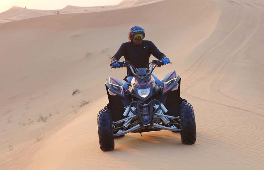 Desert Safari, Quad Bike, Camel Ride, Falcon & Sandboarding - Why this desert trip works in just 270 minutes