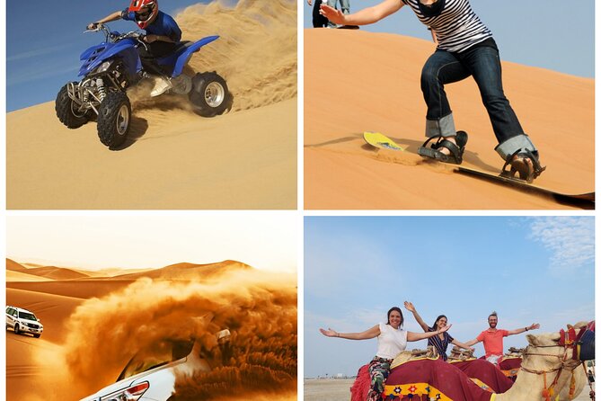 Desert Safari, Quad Bike, Sandboarding and Camel Ride - Key points at a glance