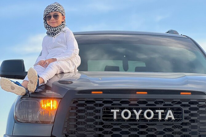 Desert Safari with 4x4 Dune Bashing Camel Ride Sand Boarding - Leaving Dubai for the desert at 2:00 pm
