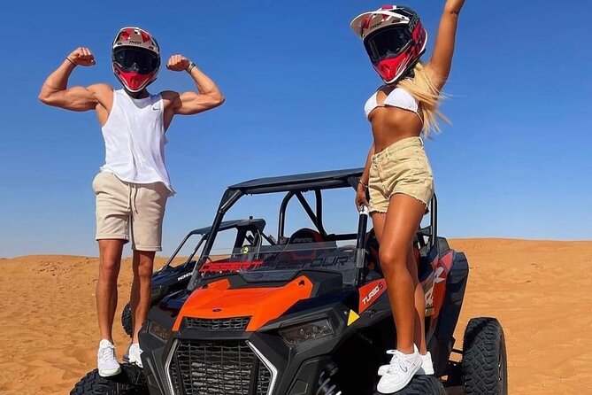 Desert Safari with 4x4 Dune Bashing Camel Ride Sand Boarding - Belly dancing, fire dancing, and Tanura
