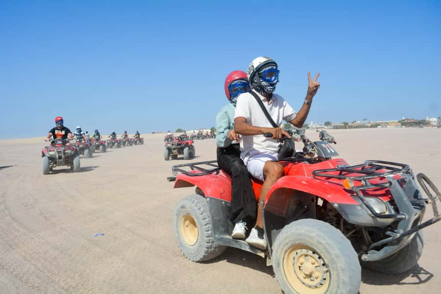 Desert Sunset Quad Bike ATV for 50Km, Oriental Show, Dinner, - Quick points before you book