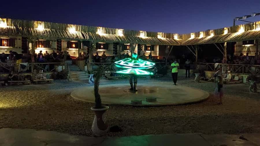 Desert Sunset Quad Bike ATV for 50Km, Oriental Show, Dinner, - The Bedouin-style camp and short camel ride
