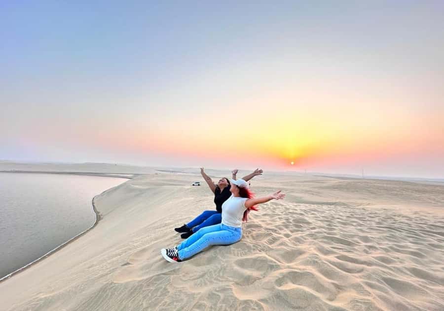 Doha Activities: Desert Safari, Dune Bashing & Inland Sea - Leaving Doha in an air-conditioned 4x4