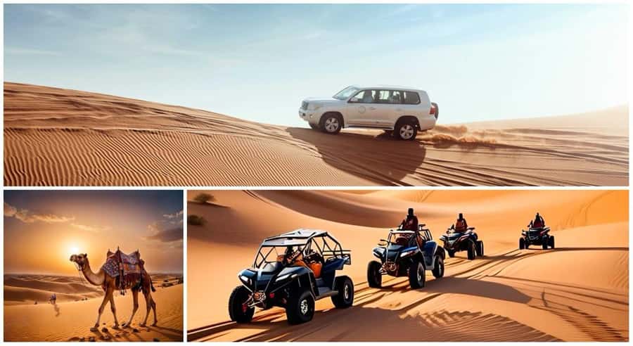 Doha: ATV/Desert Safari with Activities and Inland Sea Stop - Leaving Doha in an air-conditioned 4x4
