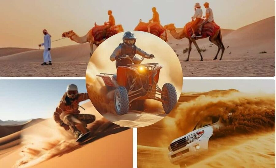 Doha: ATV, Quad or Buggy, Dune Bashing, Camel & Sandboarding - Quad biking across the open sand