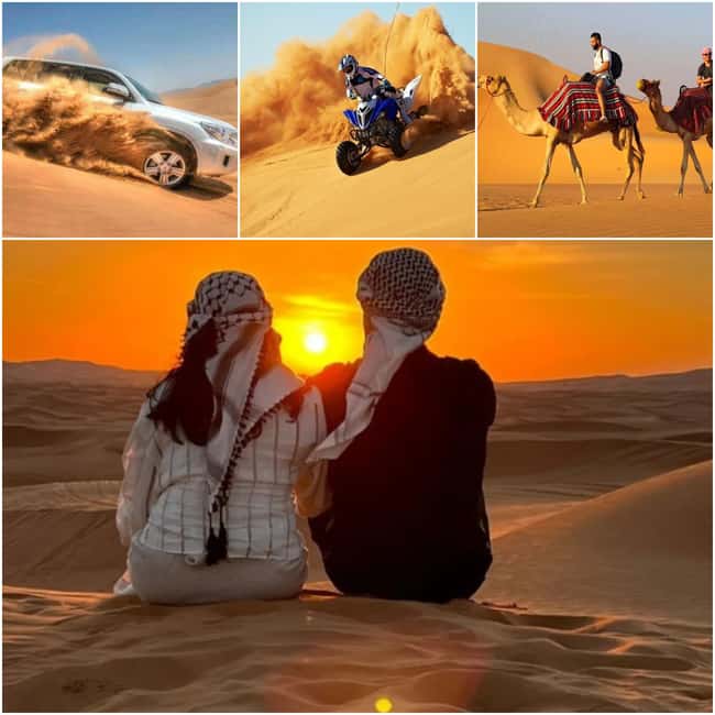 Doha:ATV,Quad or Buggy Dune Bashing,CamelRide & Sandboarding - From Doha to Mesaieed, the desert begins slowly