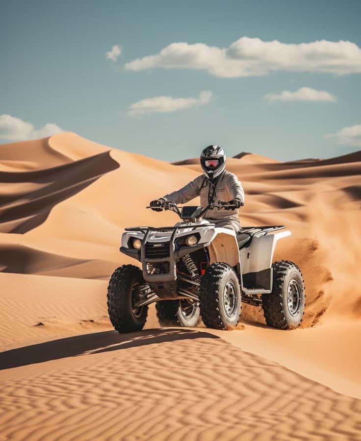 Doha: Desert All Activities ATV Quad Bike, Dune Bashing - Guides, driving, and the human side