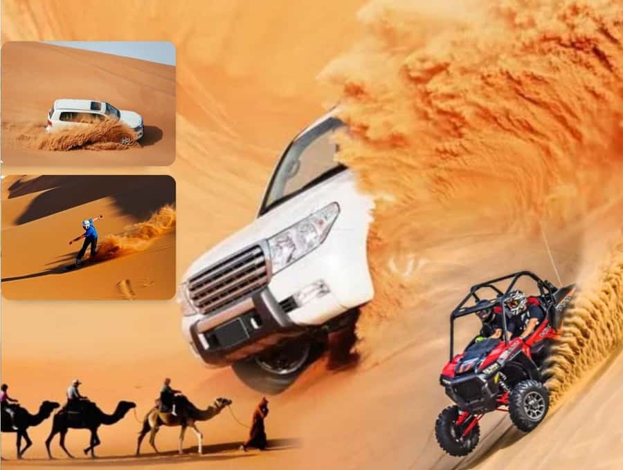 Doha:Desert Safari with Camel Ride, ATV Bike,& Sand Boarding - A Doha desert outing with more than one pace