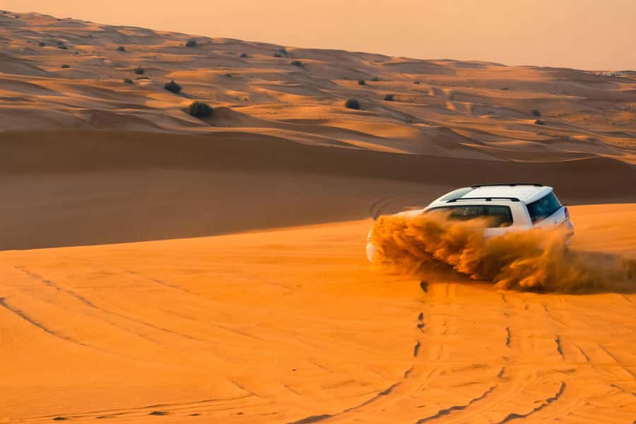 Doha: Desert Safari with Quad Bike, Sandboard & Camel Ride - Sandboarding on Qatar’s dunes