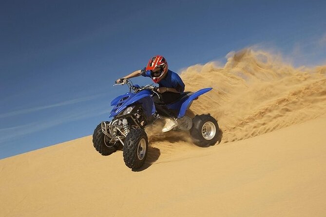 Doha Qatar ATV Quad Bike Buggy Desert Adventure and Camel Ride - Tea and camels in the middle of the sand