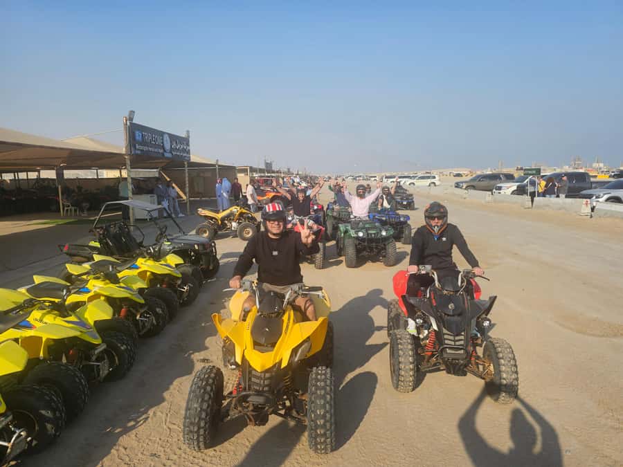 Doha: Quad Bike, Desert Safari, Buggy ride & inland sea tour - Quad biking on tracks for about 30 minutes