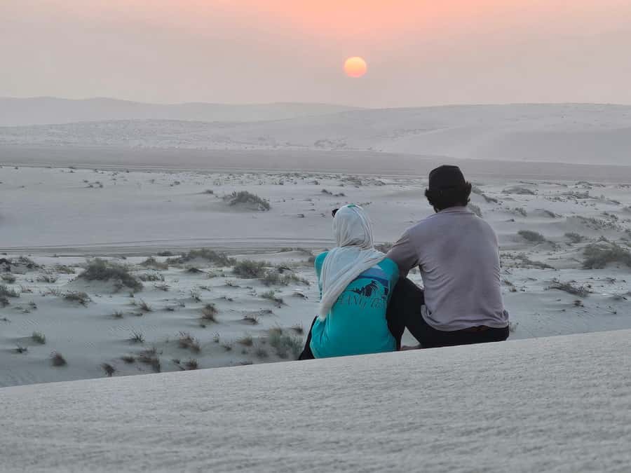 Doha: Quad Bike, Desert Safari, Buggy ride & inland sea tour - The Inland Sea and the view toward Saudi Arabia