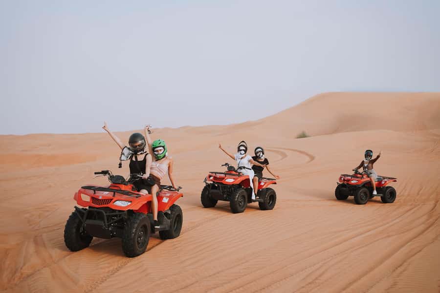 Doha: Safari, ATV, Camels, Sandboarding and Inland Sea Tour - From Doha streets to Sealine Beach