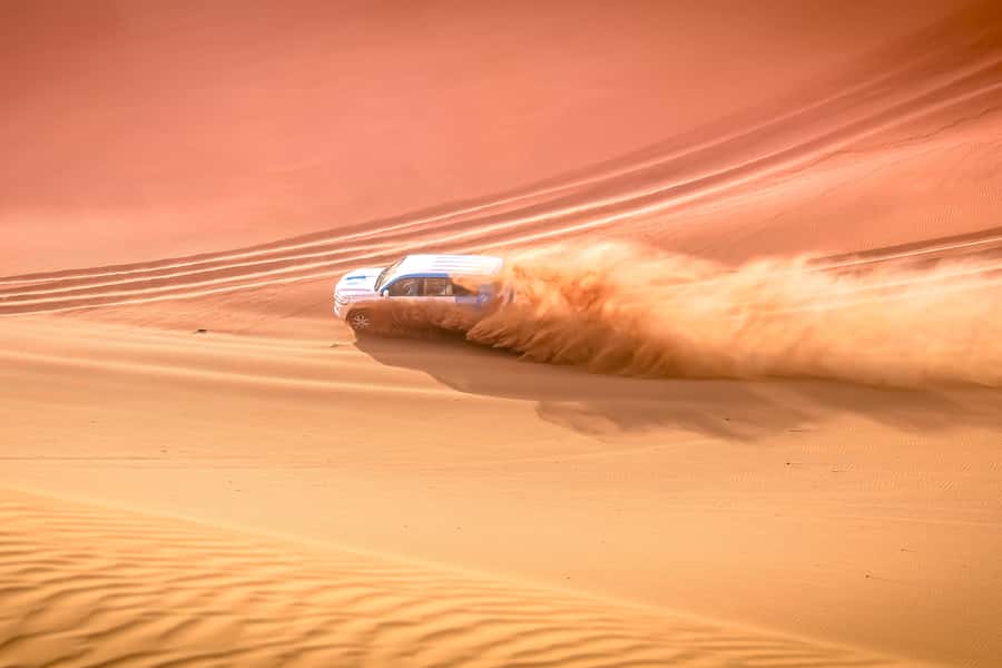 Doha: Safari, ATV, Camels, Sandboarding and Inland Sea Tour - Forty minutes of dune bashing