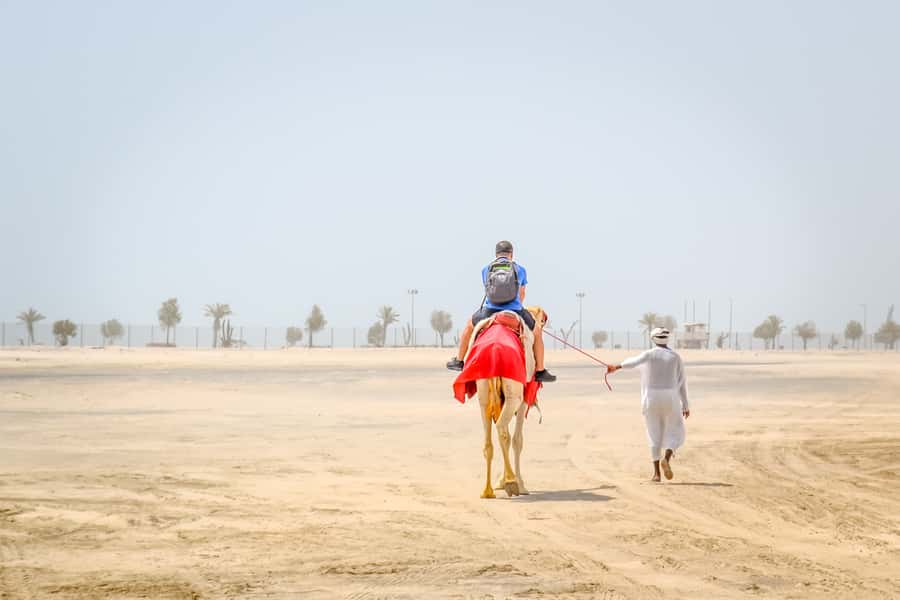 Doha: Safari, ATV, Camels, Sandboarding and Inland Sea Tour - Sandboarding on the golden dunes