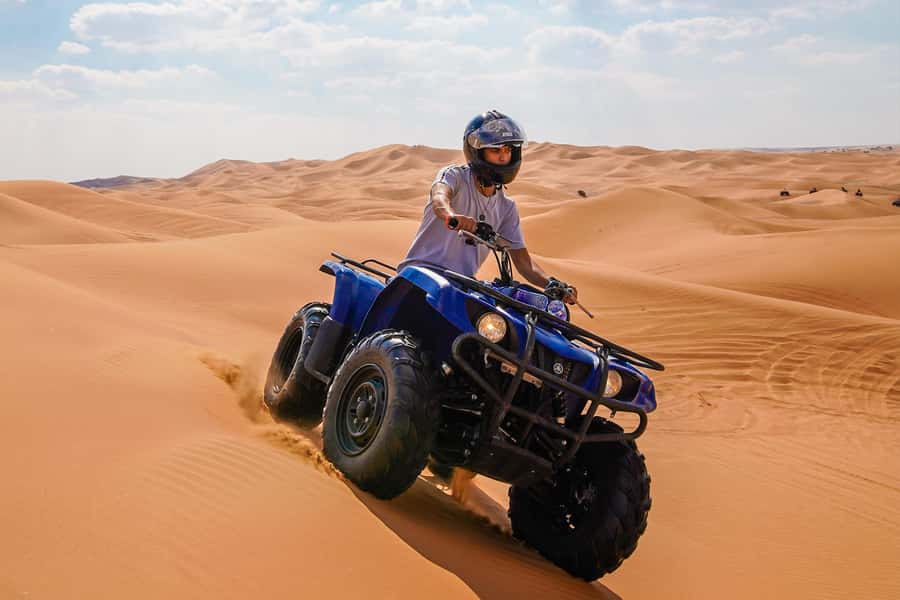 Doha: Safari, ATV, Camels, Sandboarding and Inland Sea Tour - Khor al Adaid, where sand meets water