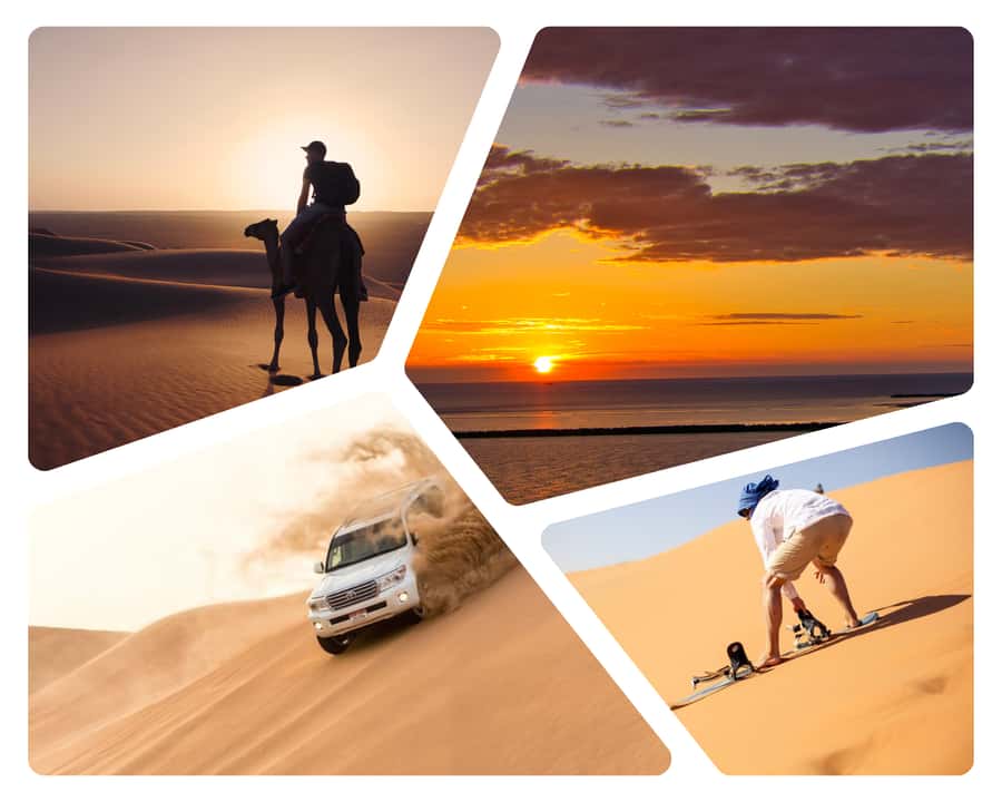 Doha: Sunset Safari, Dune Bashing, Sandboarding & Camel Ride - Key things to know before you book