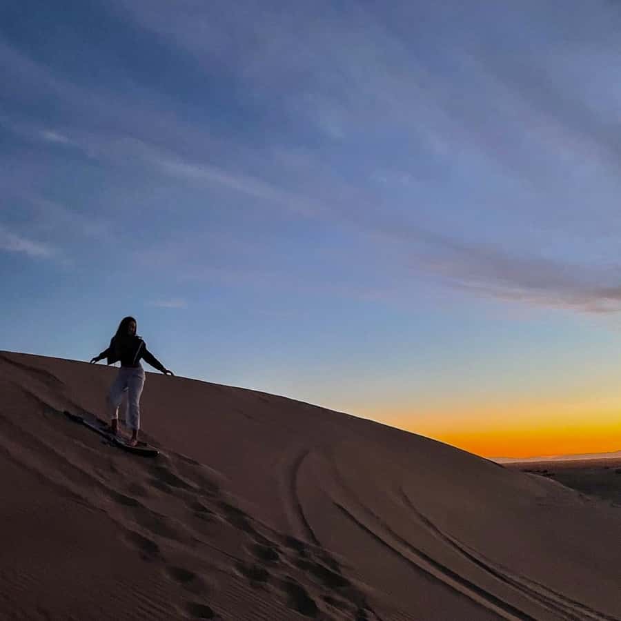Doha: Sunset Safari, Dune Bashing, Sandboarding & Camel Ride - Sandboarding for an easy extra thrill