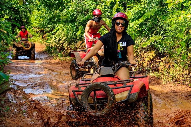 Drive an Atv shared, swim in a Cenote and ziplines in the Cancun - Safety and comfort during the day