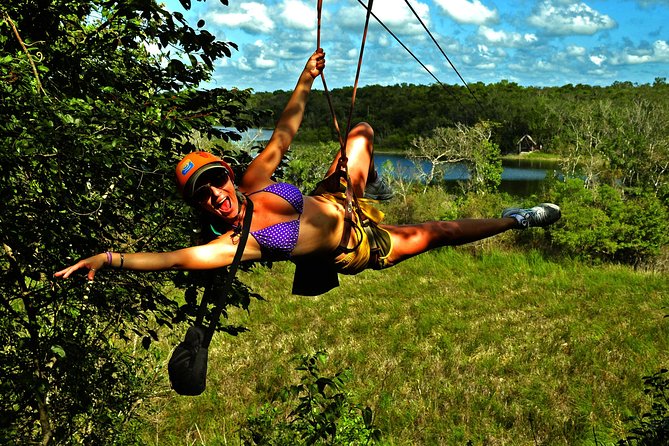 Drive an Atv shared, swim in a Cenote and ziplines in the Cancun - Hotel pickup is useful, but timing needs care