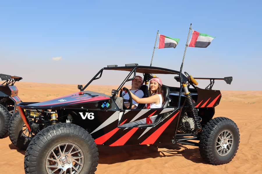Dubai: 3000cc V6 Dune Buggy & Sandboarding -Private Tour - Why this Lahbab buggy ride feels different