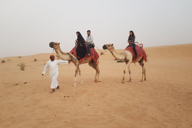 Dubai 4x4 Desert Safari, Quad Bike, Camel Ride & BBQ Dinner - Camel riding, coffee, dates, and henna