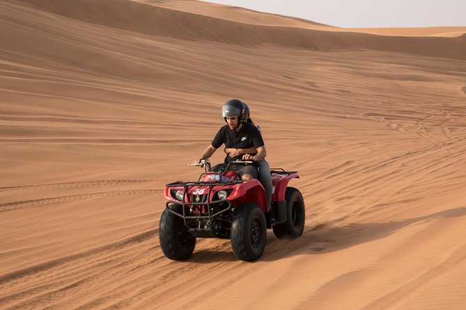 Dubai: Adventure Quad Bike Safari, Camel Ride & Refreshments - What the $69.42 price gives you