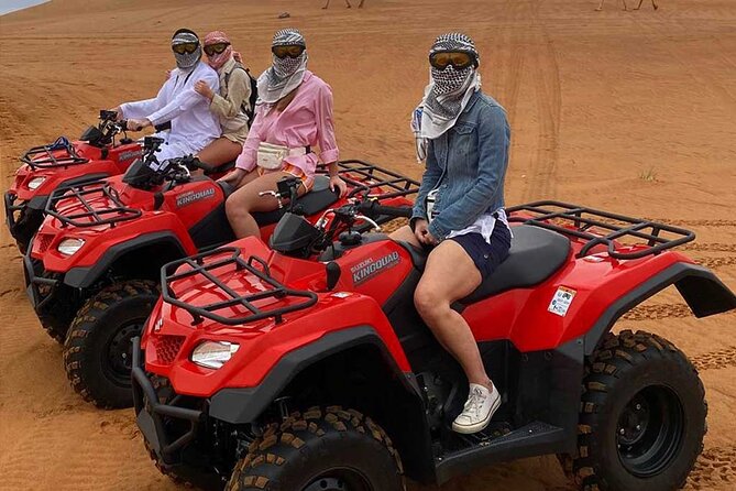 Dubai: Buggy Dune Bashing, Sand Boarding, Camel Ride & Show - Pickup across Dubai and the ride to the red dunes