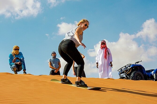 Dubai Desert Safari Adventure, 60mins ATV, Camel Ride, Shows, BBQ - From Dubai hotels to Lahbab’s red sand