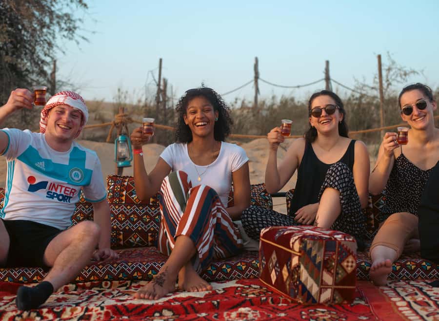 Dubai: Desert Safari, Quad Bike, Camel Ride & Al Khayma Camp - Camel riding, coffee, and a slower desert pause