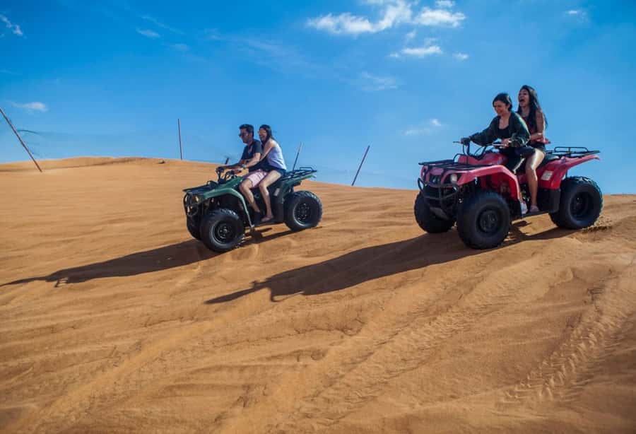 Dubai: Desert Safari, Quad Bike, Camel Ride and Sandboarding - Forty-five minutes of dune bashing