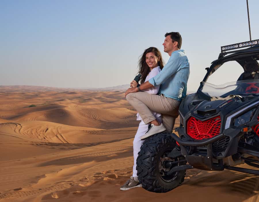 Dubai: Desert Safari, Quad Bike & Premium Camp Experience - The red-dune drive is the main thrill