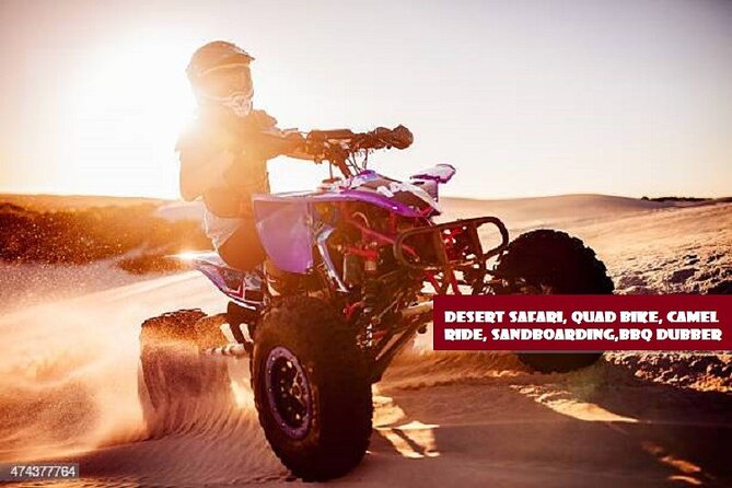 Dubai Desert Safari With BBQ, Quad Bike And Camel Ride - The desert camp after sunset