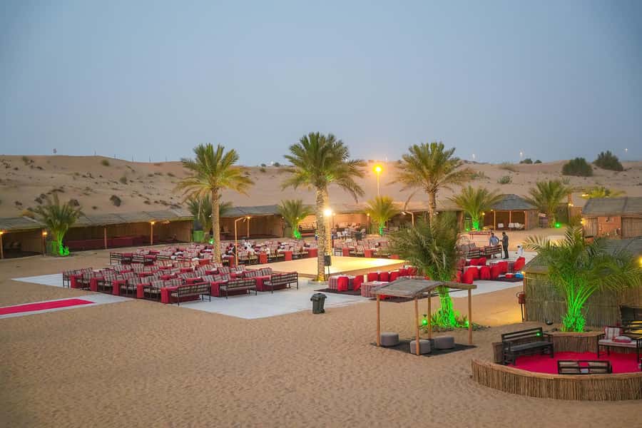 Dubai: Desert Safari with VIP BBQ and Optional Quad Bike - Camel rides, falcons, and the camp welcome