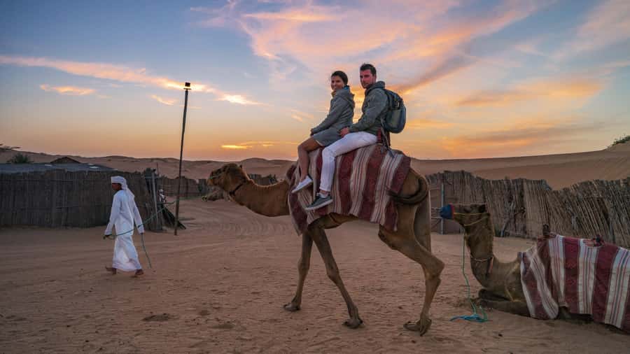 Dubai Desert Trail: Guided Quad/Polaris and Red Dunes Safari - The high dune photo stop and sandboarding