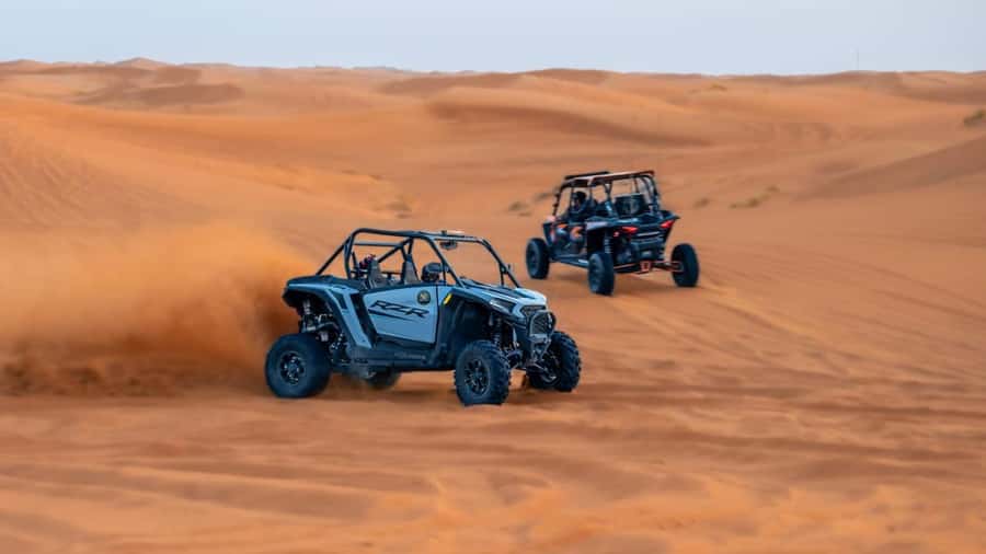 Dubai: Dune Buggy Safari and Camel Ride with Transportation - Getting Ready at the Desert Base Camp