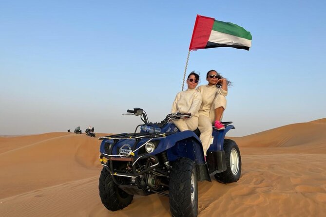 Dubai Dunes Safari With Quad Bike, Camel Ride, BBQ Dinner & Live Shows - The 25-minute quad-bike ride