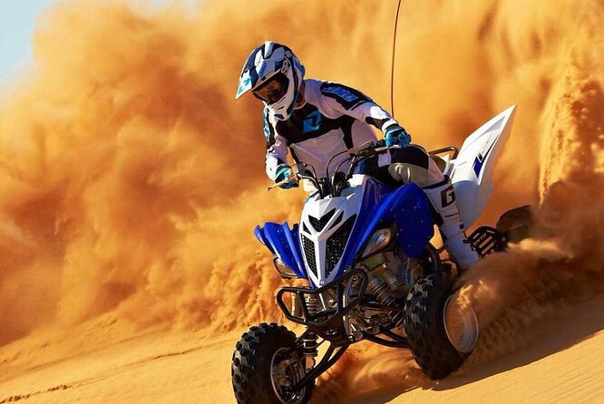 Dubai Evening 4x4 Desert Safari ATV Bike ,Camel Ride , BBQ Dinner - A six-hour Dubai desert evening