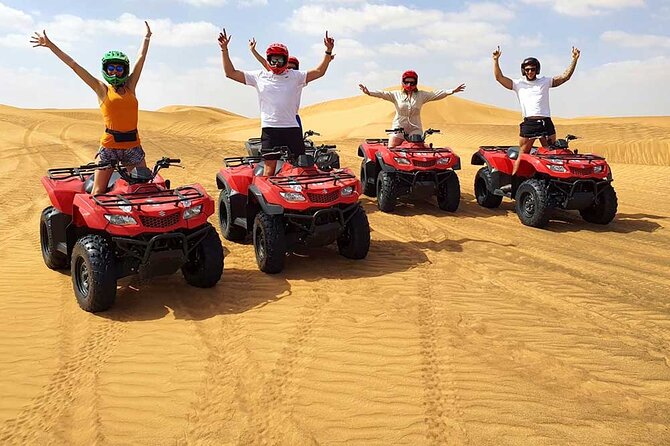 Dubai: Jeep Desert Safari, Camel Ride, and Quad Bike Tour - From Dubai towers to Lahbab’s red dunes