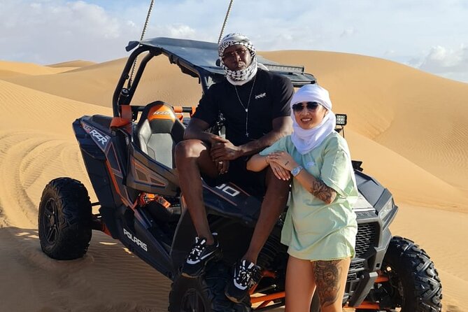 Dubai Morning Buggy Dunes Safari with Sandboarding & Camel Ride - The one-hour buggy ride near Lahbab
