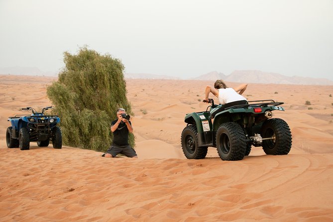 Dubai Morning Desert Safari with Quad Biking & More Activities - Hotel Pickup, Shared Transport, and the Airport Catch
