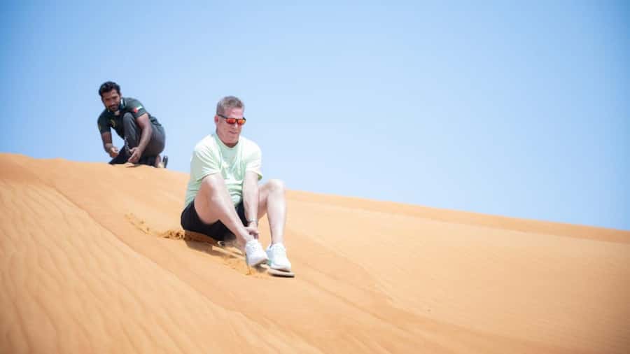 Dubai: Private Dune Buggy, Camel Ride, and Sand Boarding! - Getting to the Al Madam desert meeting point
