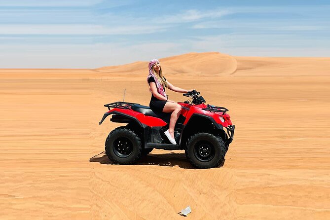 Dubai: Quad Bike Safari, Camels, & Camp with BBQ Dinner - Dinner at the Bedouin-style camp