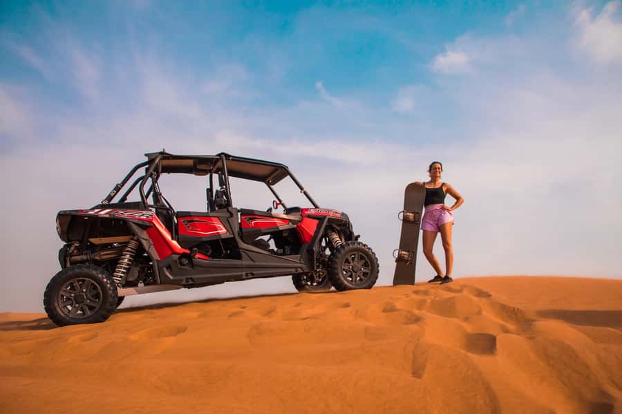 Dubai: Red Dune Desert Safari, Quad Bike, Camels, and BBQ - Camel riding and a gentler desert pause