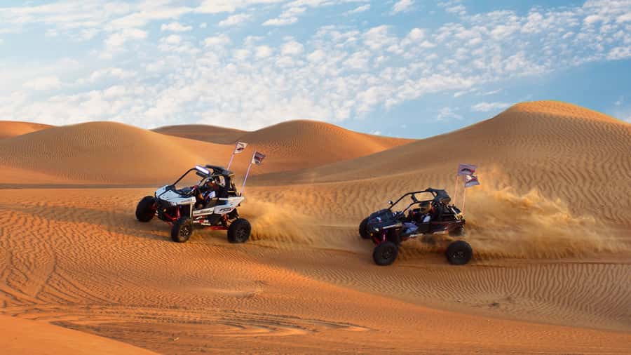 Dubai: Self-Drive 4WD Dune Buggy Guided Desert Adventure - How the safety setup affects the fun
