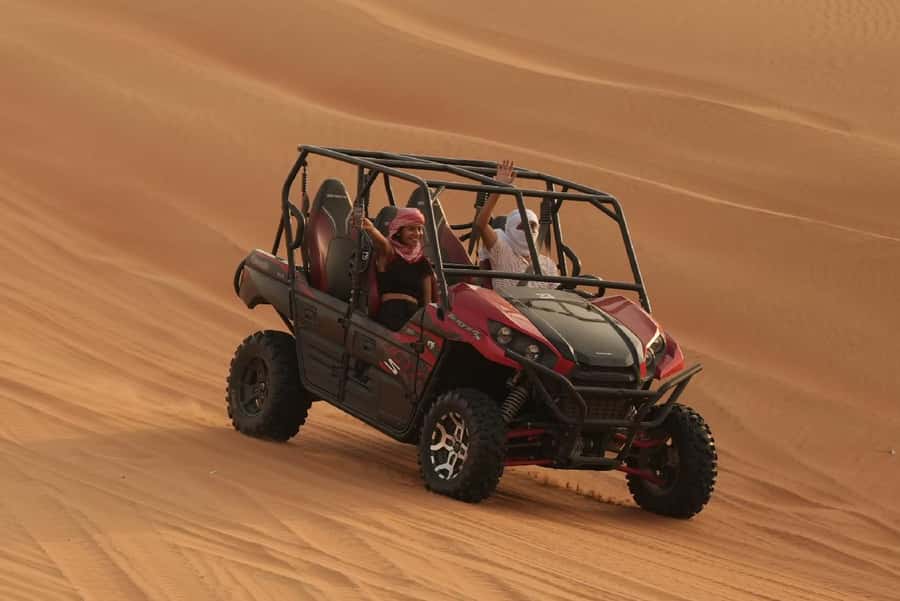 Dubai: Self-Drive Buggy Adventure with Optional BBQ Dinner - Getting ready for the Polaris buggy ride