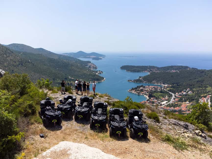 Dubrovnik: 2 Hour Countryside ATV/Quad Safari with pickup - The first viewpoint above Osojnik