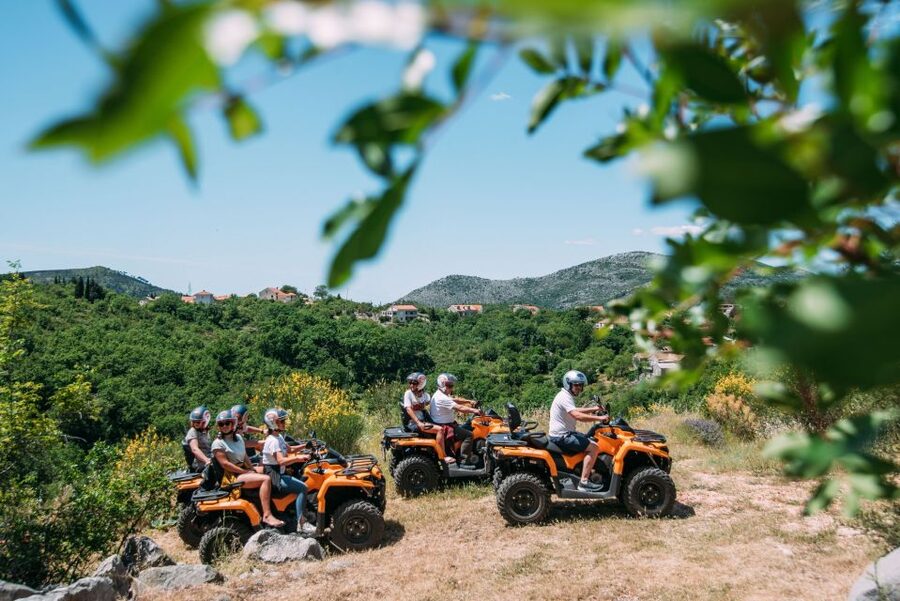 Dubrovnik: Countryside Guided ATV Adventure with Brunch - Safety practice before the engines start