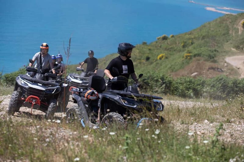 Durrës: ATV Guided Tour in Kallm with Secret Bunker Visit - The artificial lake and the ride back